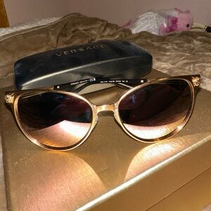 Versace polarized Medusa head sunglasses